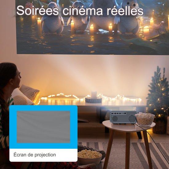 Projecteur, 170 pouces, Auronic Beamer, Full HD, Avec accessoires, Blanc