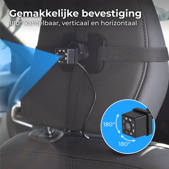 Nuvance Baby Camera - Anti-dérapant et ajustable - 4.5 Inch - Moniteur inclus