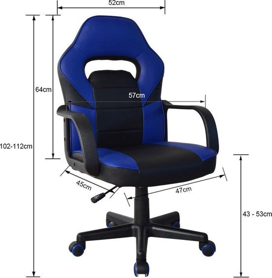 VDD Chaise de jeu Thomas junior - noir bleu