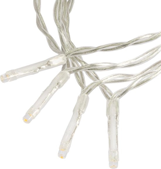 Rideau lumineux - 240LED - 225x150cm - blanc froid