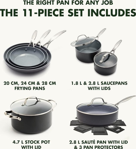 Greenpan Valencia Pro Set de poêles en céramique 16 pièces - CC000763-001