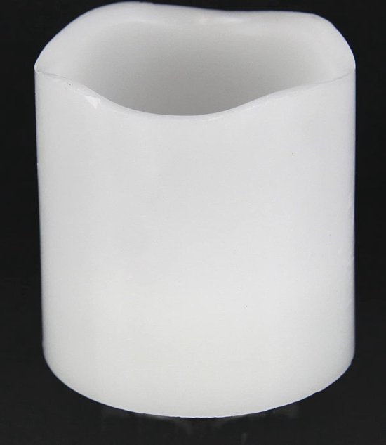 Bougies LED 5 x 7 cm - lot de 4 - avec minuterie - blanches
