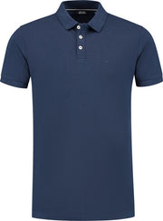 Polo piqué Boston Brothers - Bleu marine - XL