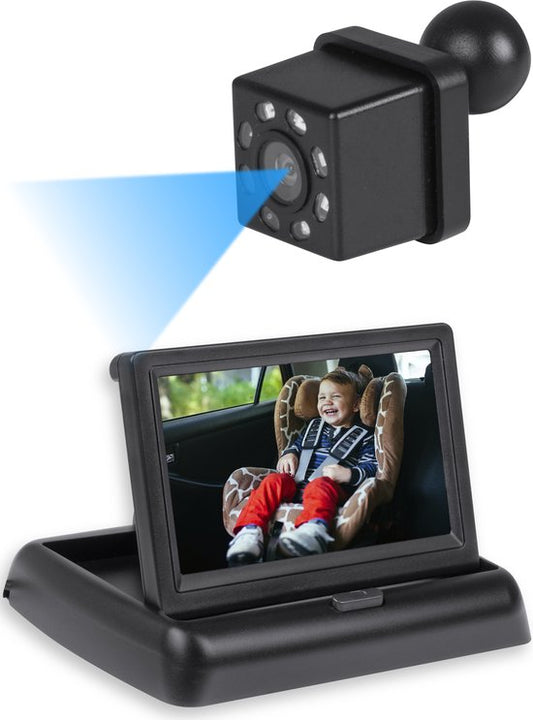 Nuvance Baby Camera - Anti-dérapant et ajustable - 4.5 Inch - Moniteur inclus