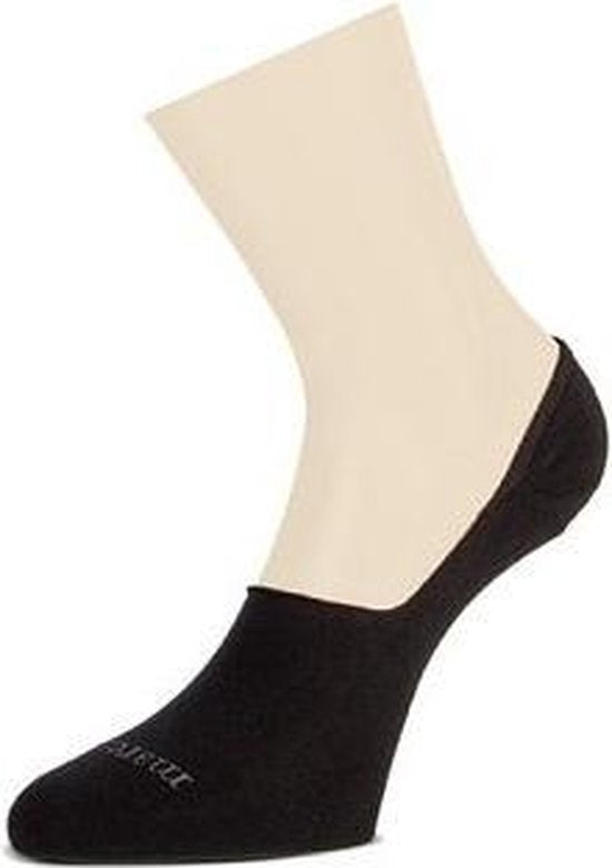 Marcmarcs - 2 paires de chaussettes de baskets invisibles - bande antidérapante au talon - taille 42 - Bleu