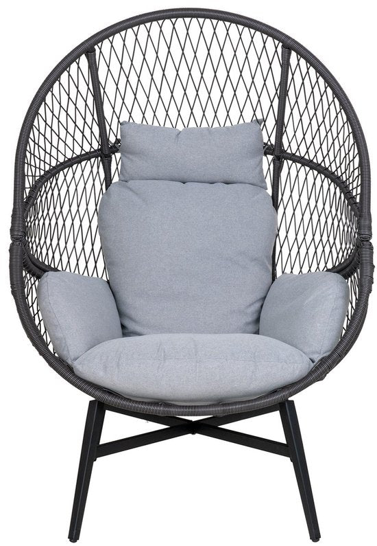 Fauteuil en Rotin Noir - 74x73x103cm - House Nordic