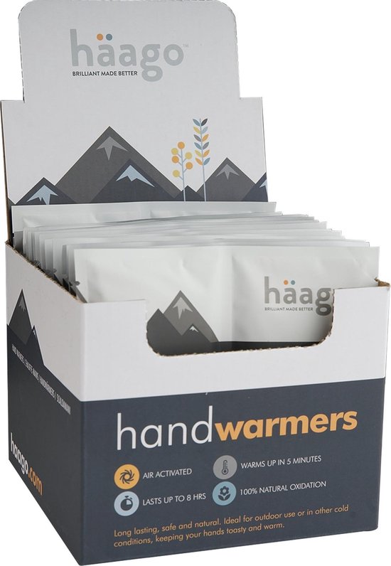 Häago Chauffe-pieds - auto-chauffant - 20 paires - jusqu'à 10 heures - universel - blanc