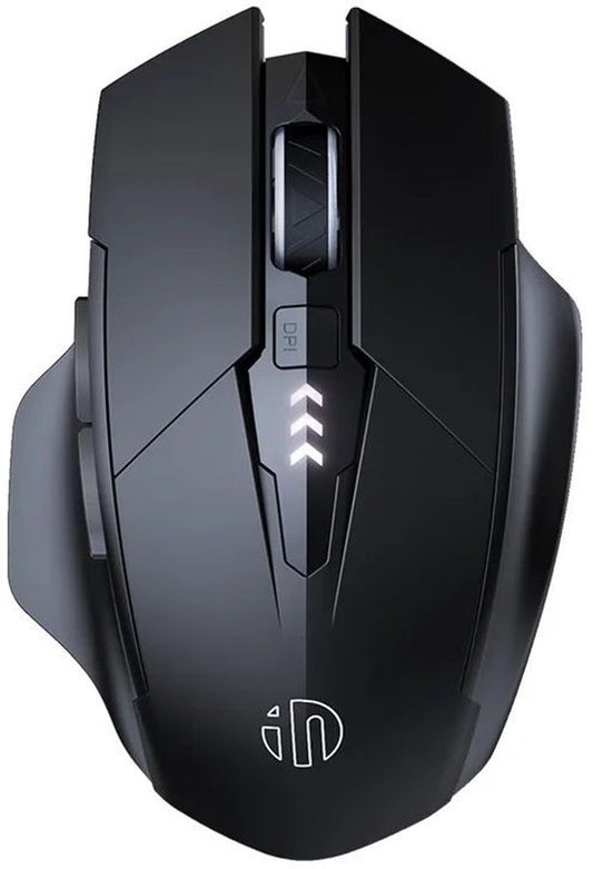 Souris de jeu HyperClaw Elementkey - 2 en 1 Bluetooth 5.0/4.0 + 2.4Ghz - 6 boutons - 1000/1200/1600DPI - Indicateur de batterie - Noir