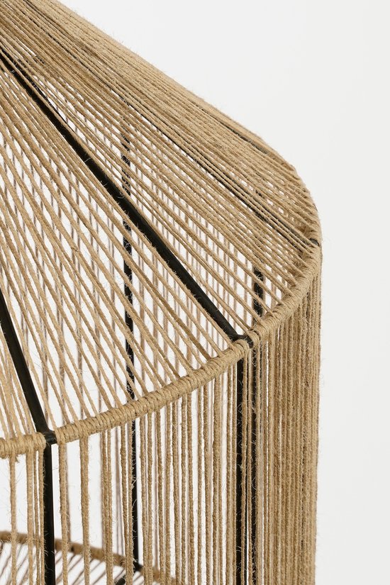 Mica Decorations Elsa Lampe suspendue - H49 x Ø35 cm - Jute - Marron clair