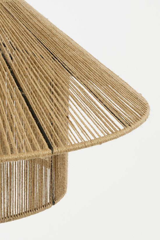 Mica Decorations Elsa Lampe suspendue - H28 x Ø50 cm - Jute - Marron clair