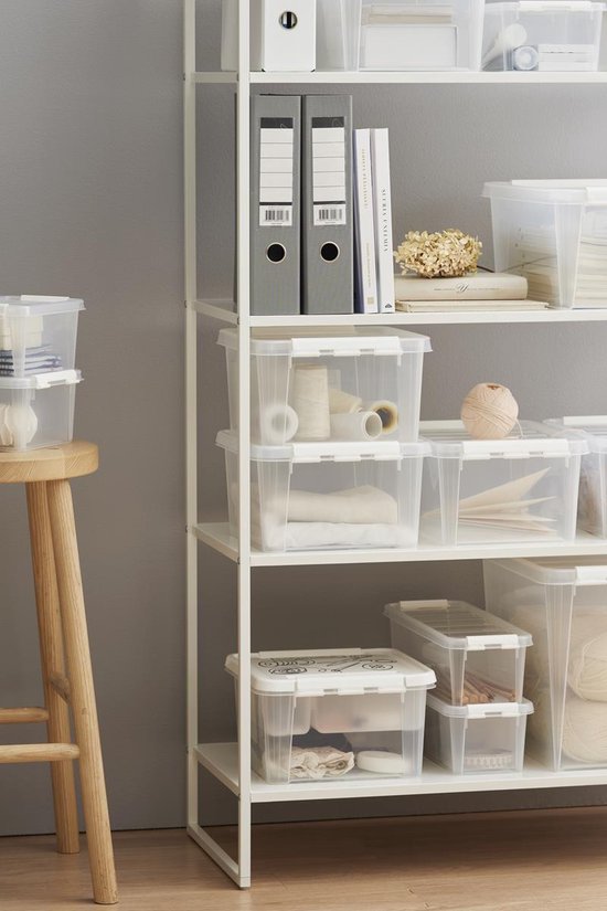 Orthex - SmartStore - Boîte de rangement avec couvercle - 8 L - Polypropylène - Transparent