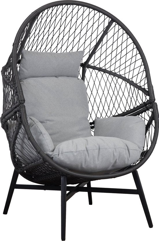Fauteuil en Rotin Noir - 74x73x103cm - House Nordic