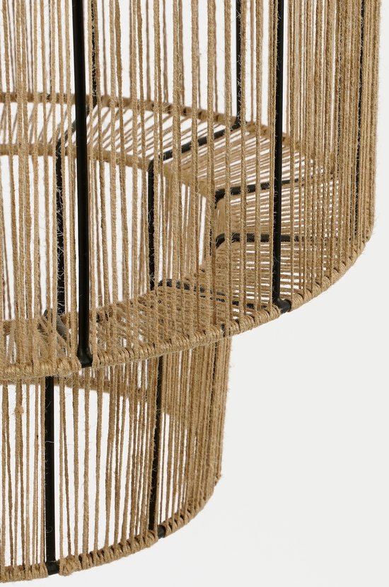 Mica Decorations Elsa Lampe suspendue - H49 x Ø35 cm - Jute - Marron clair