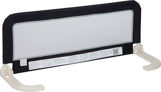 Barrière de lit portable et pliable Safety 1st - Gris foncé avec structure en filet