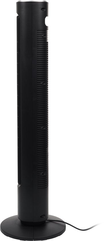 Ventilateur sur pied Princess DC 101 cm – Ultra silencieux – 12 vitesses – Oscillation – Minuterie 1 à 8 heures – Avec télécommande – Ventilateur sur pied – 50 W – Noir – 352390