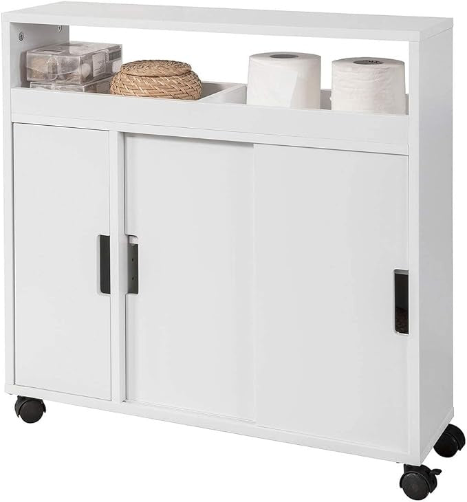 SoBuy Meuble de salle de bain - Blanc - 20x71x70cm - BZR02-W