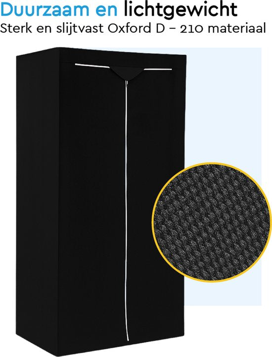 BRASQ Couvre-étagère noir - 180x90x40 cm