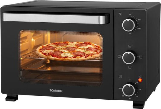 Tomado TEO2101B - Four autonome - Four électrique - 21 litres - Minuterie jusqu'à 60 minutes - Noir