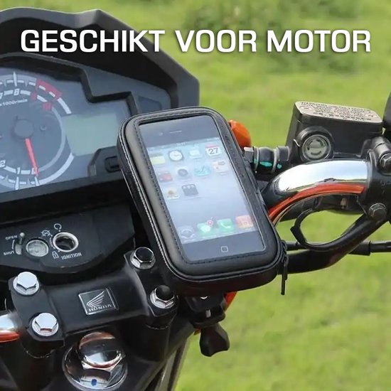 Support de téléphone Podec pour vélo, étanche, noir