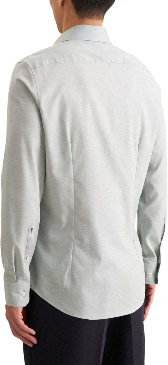 Seidensticker Chemise Hommes Long Arm Shaped Fit Kent Collar Green - Taille 44