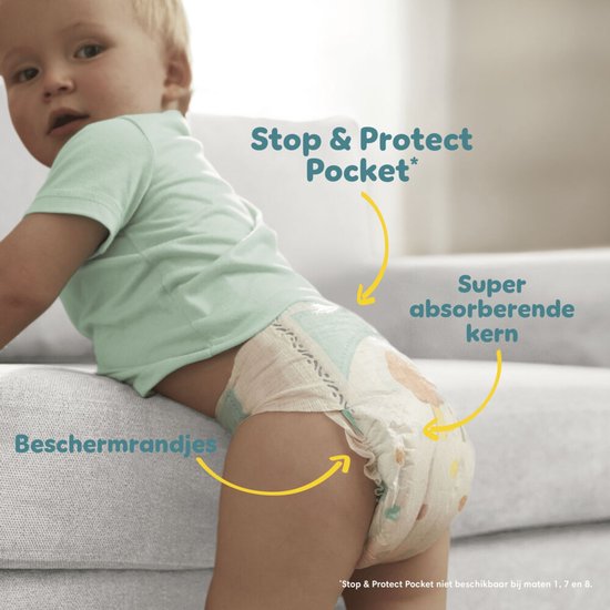 Pampers Baby-Dry taille 5+ - 168 couches - 12 kg à 17 kg
