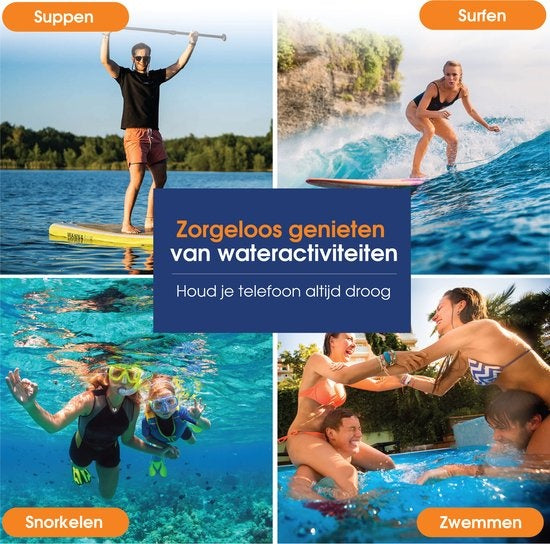 TenTravel Waterproof Phone Case - 1 Piece - Underwater Phone Case - Floating Phone Pouch - Convient à tous les Smartphones - Avec Neck Strap