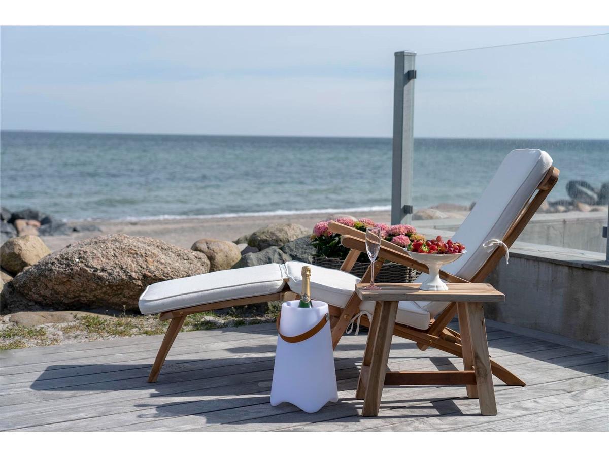 House Nordic Arrecife Coussin pour chaise longue - Coton - Blanc - 50 x 120 cm