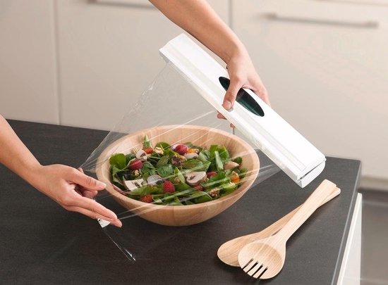 Coupe-film Wenko 38 x 6,7 cm, ABS/inox, blanc