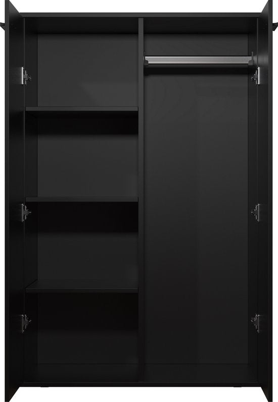 Armoire enfant - étagères et penderie - hauteur 120 cm