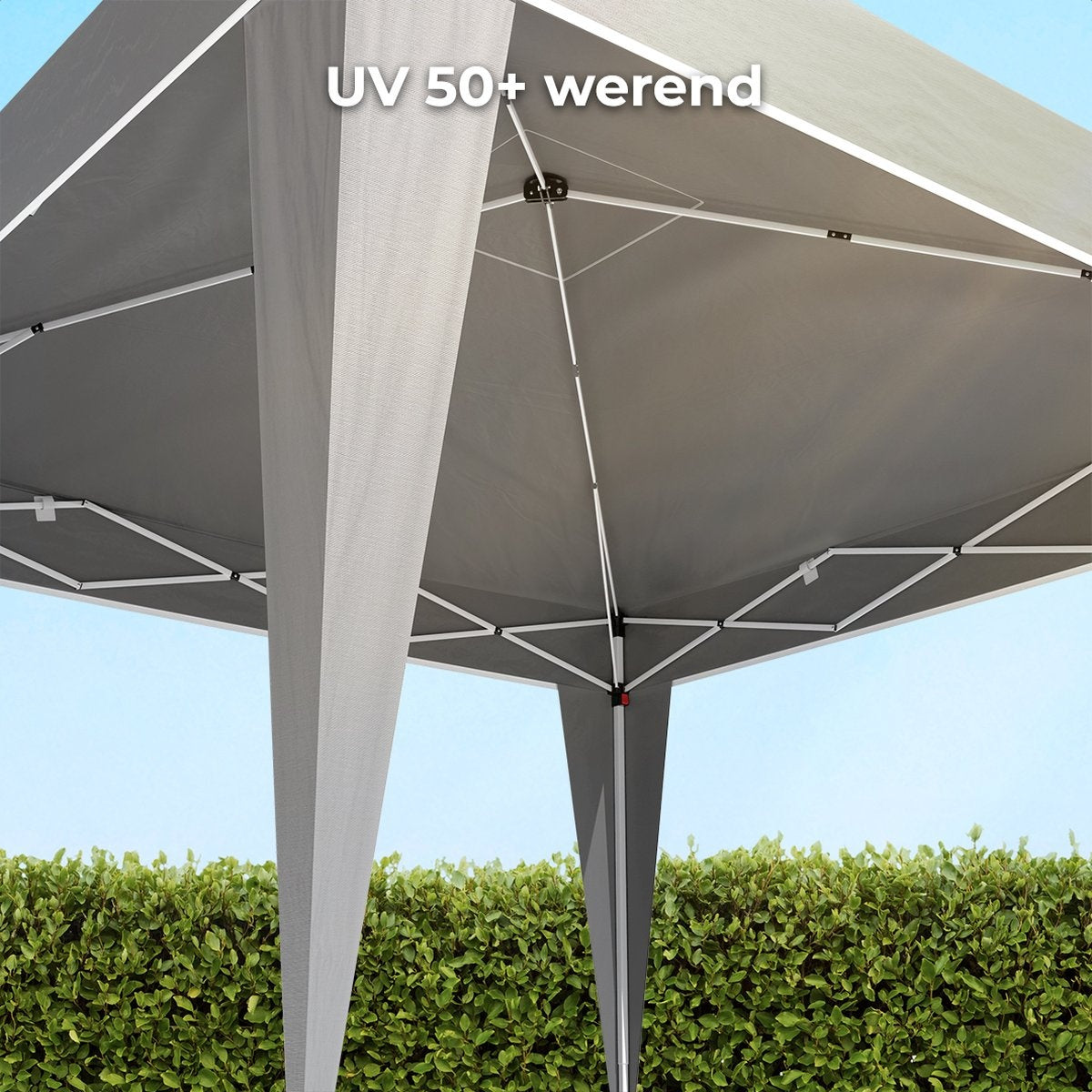 Tente de jardin - LifeGoods -  Imperméable - Avec sac de transport - 3x3 m - Gris