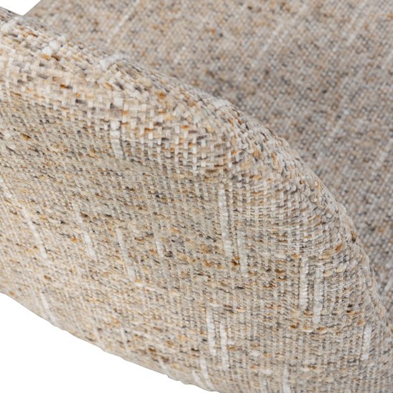 chaise de salle à manger Marije - Chenille - Naturelle - Lot de 4