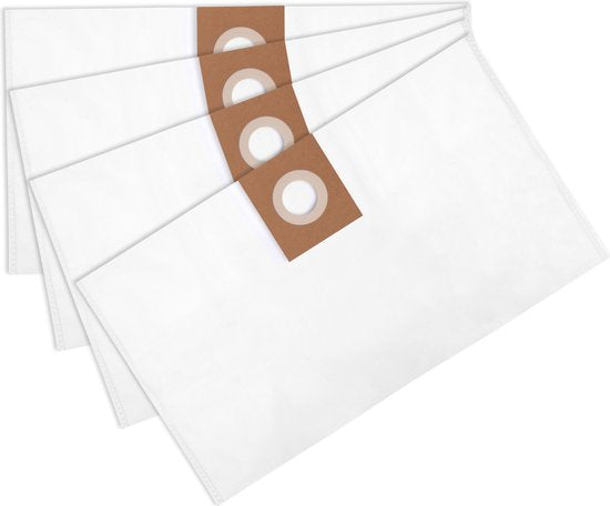 VONROC Sacs d'aspirateur synthétiques pour VONROC VC504AC, VC506AC & VC509AC - 4 pièces