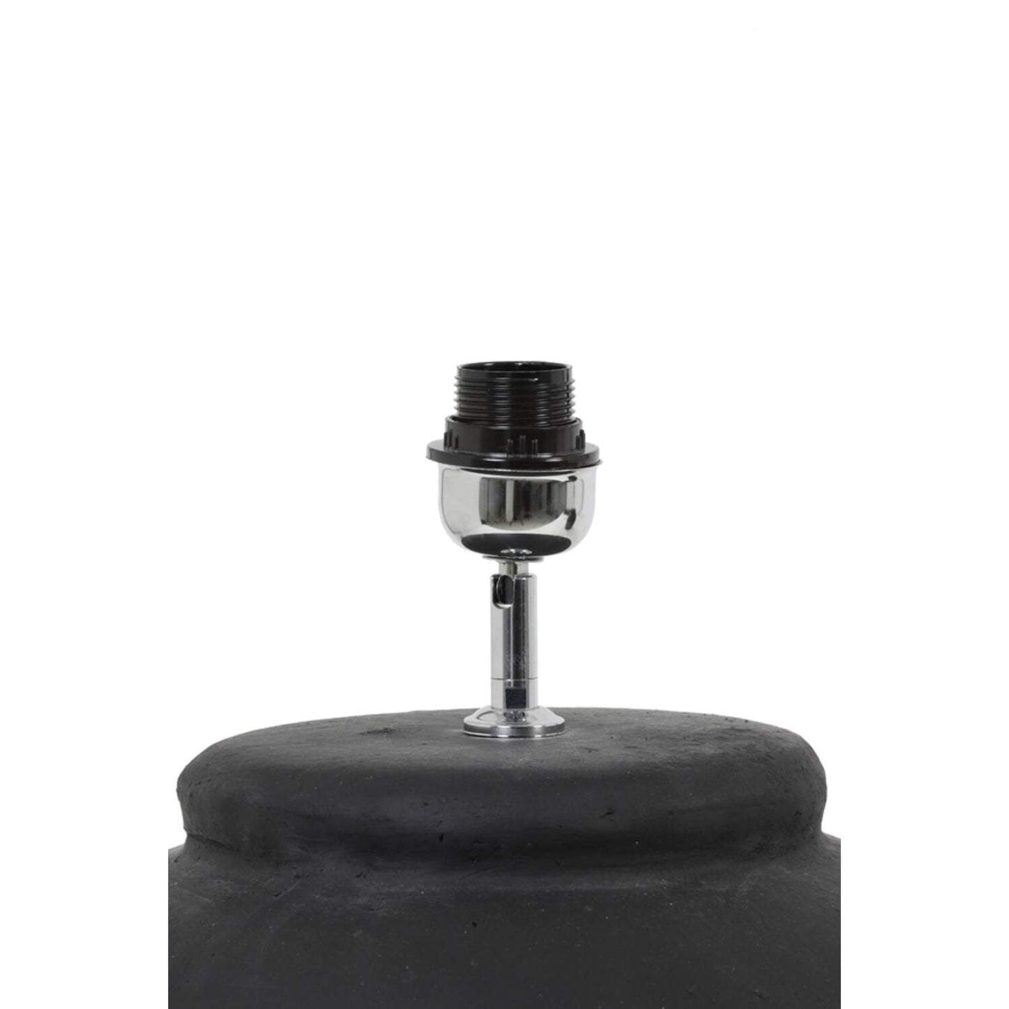 Light & Living Pied de lampe Etna – Ø 30 x 40 cm – Pied de lampe de table robuste en céramique fine – Noir mat – Pour ampoule E27 – Socle luxueux pour votre lampe de table
