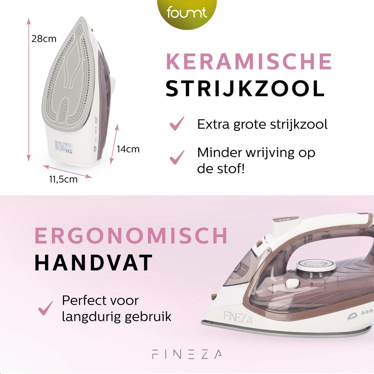 Fineza - Fer à vapeur - Blanc