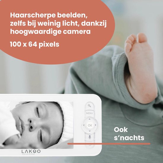 Lakoo BabyGuard Kitty Baby monitor - moniteur avec caméra ET application - écran partagé