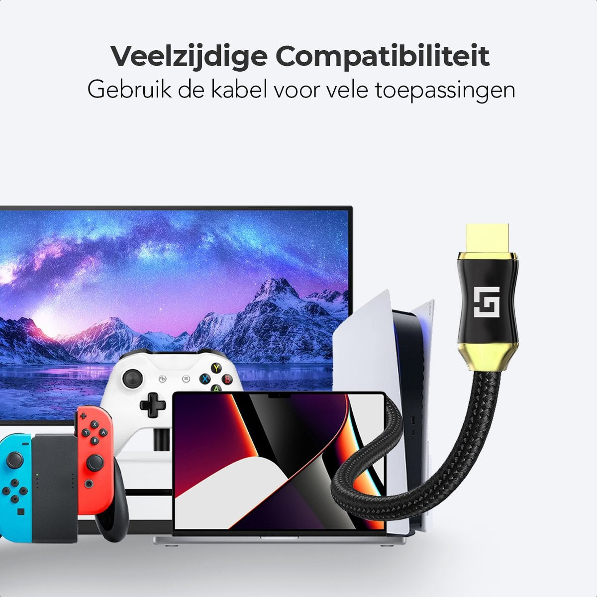 Auronic Câble HDMI 2.0 - 5M - 18Gbps - Haute vitesse et résolution - 4K (60 Hz) - Noir