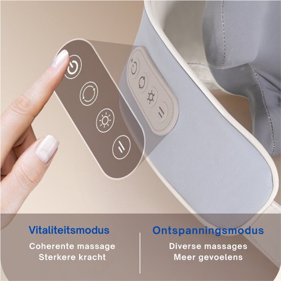 Livista Portable Neck Massager - Massage électrique du cou et des épaules - Relaxation et soulagement de la douleur - Chauffage - Meilleure circulation