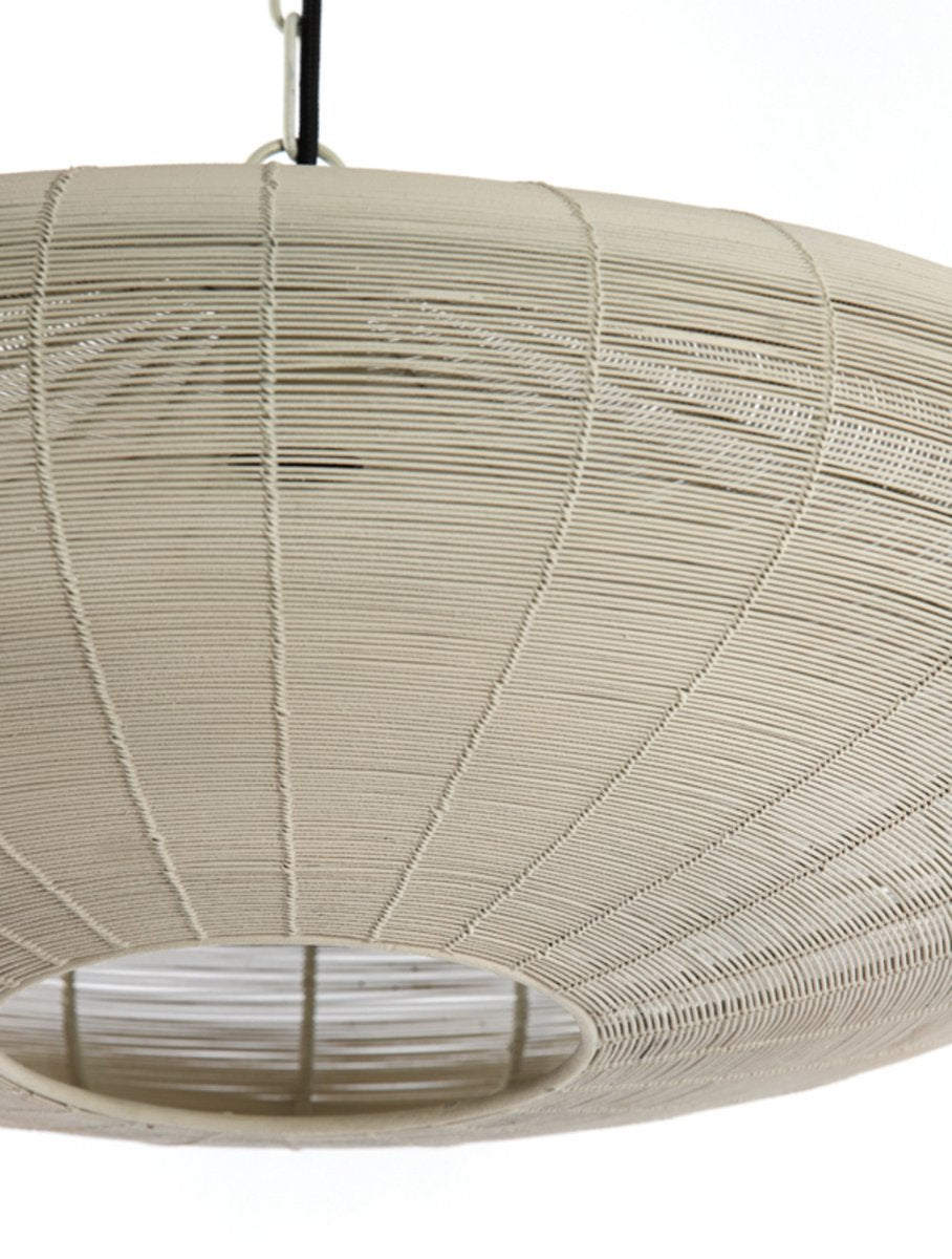 Light & Living Lampe suspendue Bahoto 60cm - Crème mate - Ø60 x H23 cm