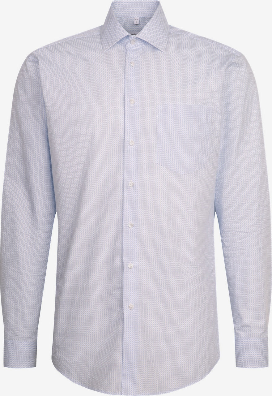 seidensticker Chemise Regular fit - taille 45 - bleu clair - manche longue