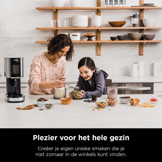 Ninja Creami - Machine à glaces 7-en-1 - Pour glaces, milkshakes, smoothie bowls et bien plus encore - Foodi - NC300EU