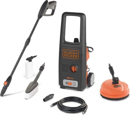 BLACK+DECKER Hogedrukreiniger BXPW1400PE - 8 Accessoires - 1400W - 110 Bar - 390 l/u