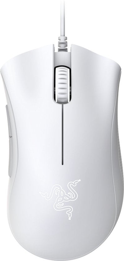 Razer DeathAdder Essential - Souris de jeu filaire - Ergonomique - Programmable - 6 400 DPI - Optique - Blanche