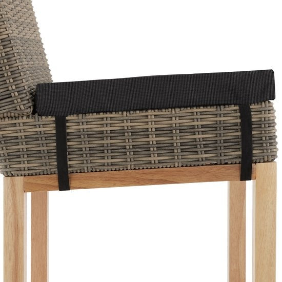 tectake® - Tabouret de bar en osier Latina - Chaise haute - Tabouret - Tabouret de cuisine - naturel - 404801 - poly-rattan
