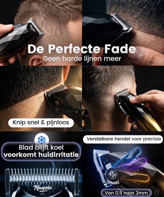 Tondeuse pour cheveux pour hommes - Kit de coiffure 22 pièces - Kit de coupe avec ciseaux de coiffure - Tondeuse pour cheveux et barbe