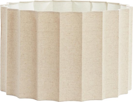 Light & Living Abat-jour cylindrique Disli - Crème - Ø 40 cm - Moderne