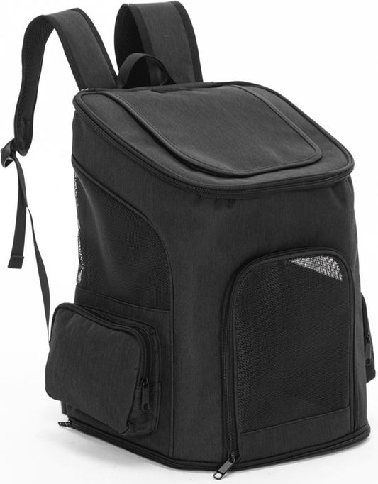 Sac à dos pour chien Jake and Jacky - Sac à dos pour chien - Sac de transport pour chien - Sac à dos pour chat - Sac de voyage pour chat - Jusqu'à 8 kg - Noir