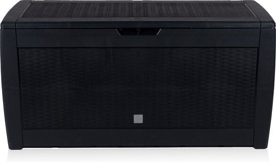 Boîte de rangement de jardin - Lifetime Garden - avec roues et poignées - 310L - Noir