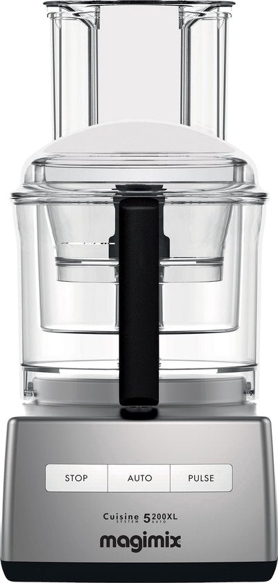 Robot de cuisine Magimix CS 5200 XL Premium - Avec presse-agrumes 1100 W - Chrome mat