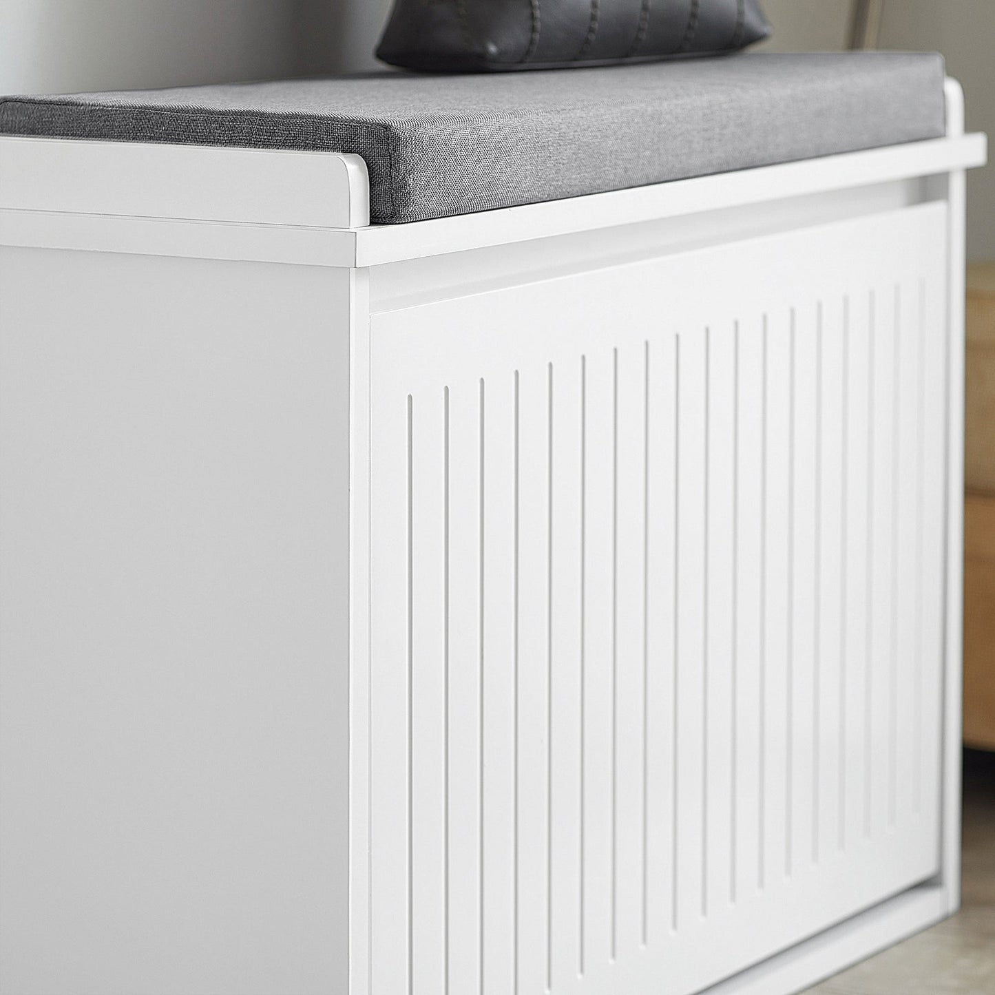 Meuble à chaussures - SoBuy - Avec 1 tiroir - Max. 150 kg - 60 x 26 x 46 cm - Blanc/ Gris