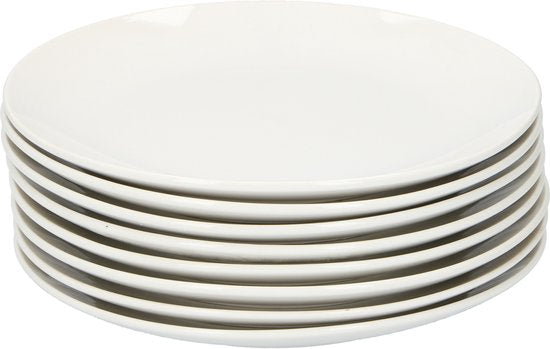 Service de table Alpina pour 8 personnes - Service en faïence 40 pièces - Ensemble comprenant des assiettes de petit-déjeuner, des assiettes plates, des bols, des tasses et des soucoupes - Service de table compatible avec le lave-vaisselle et le micro-ond